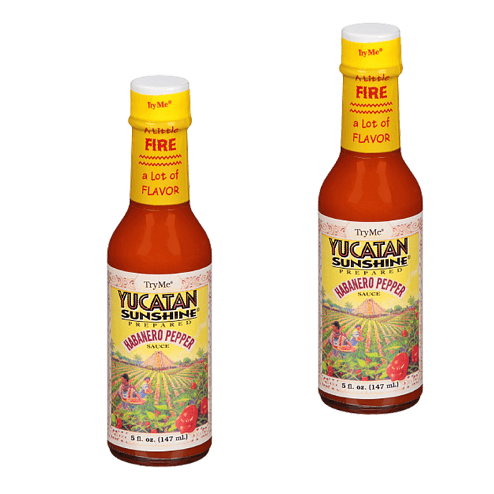 TryMe Yucatan Sunshine Habanero Sauce 5 oz Pack of 2