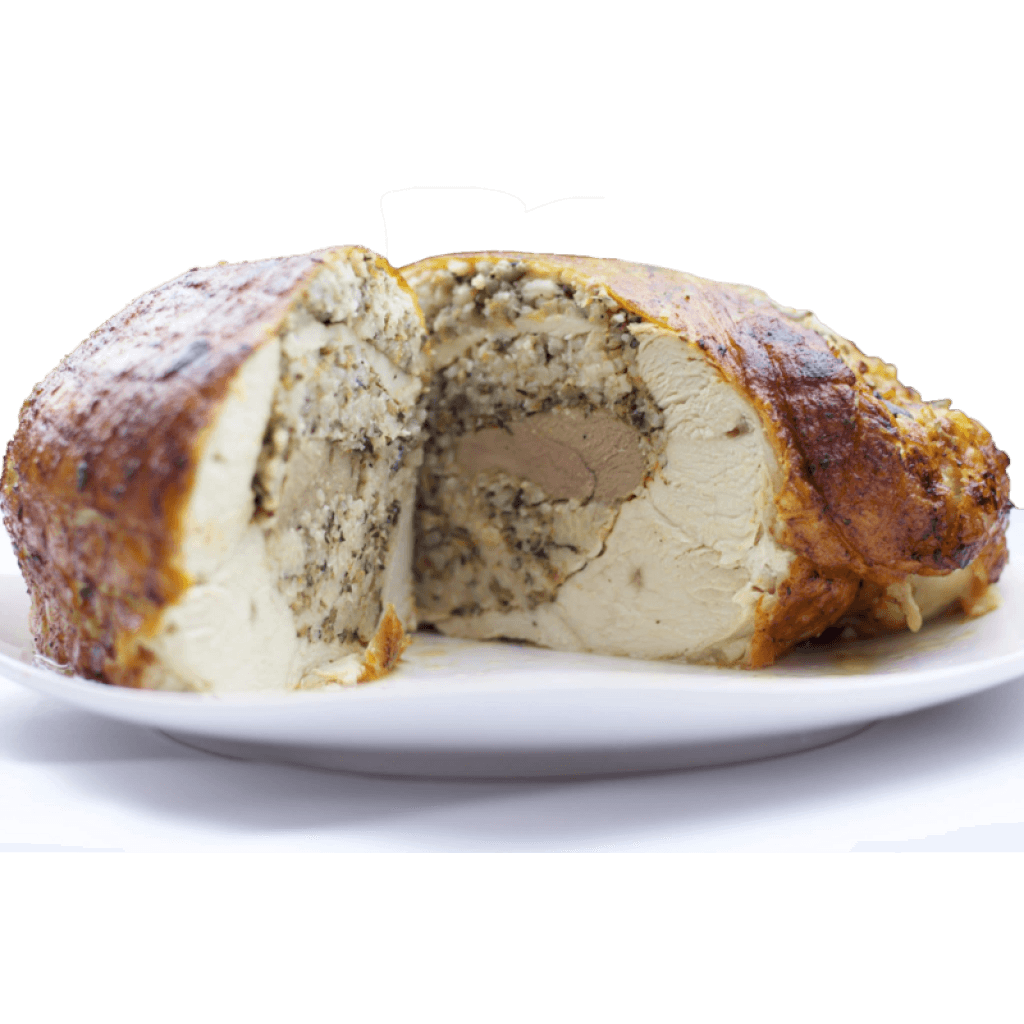 2 Premium Turducken Rolls with Wild Rice Pecan 4.5 lb