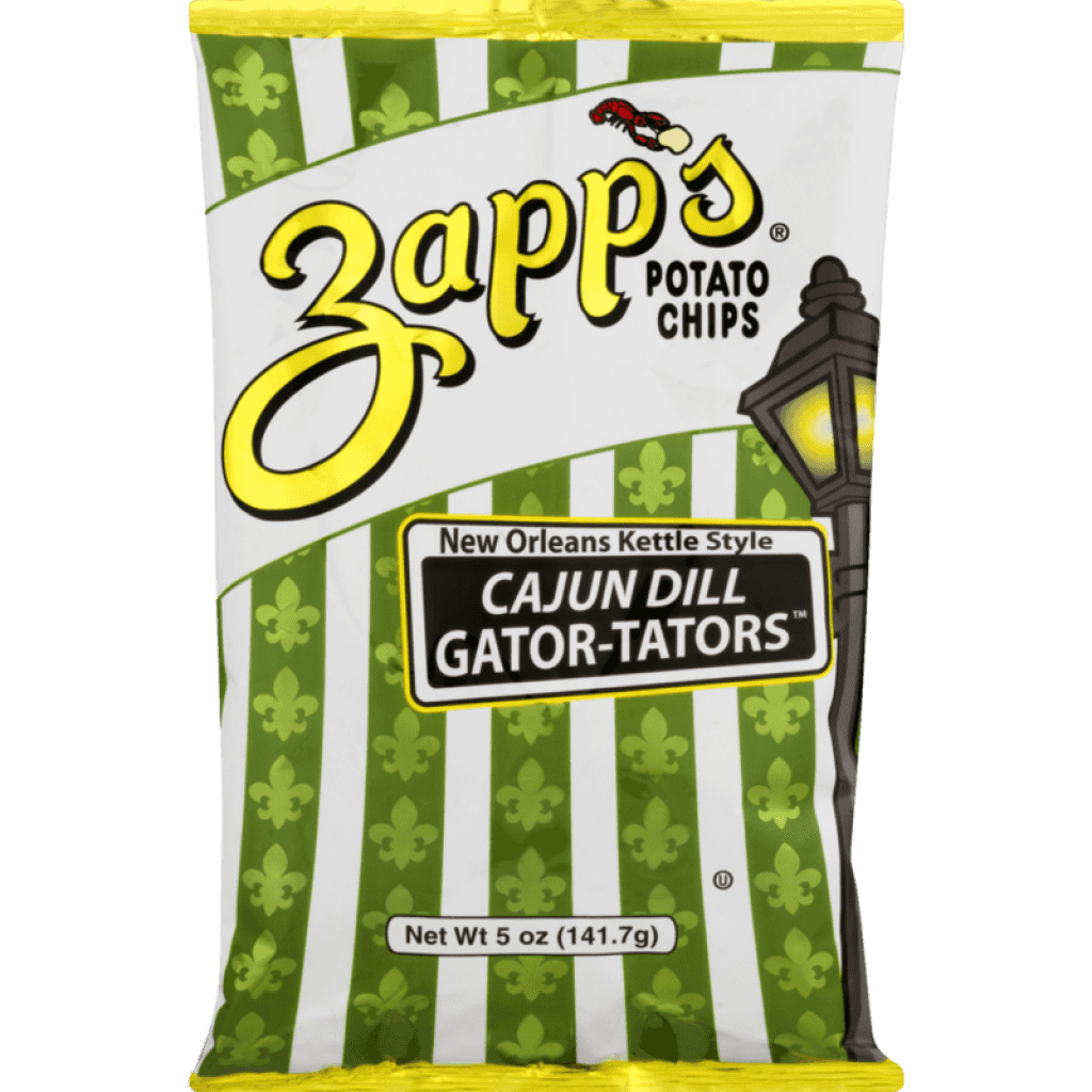 Zapp's Cajun Dill Potato Chips Gator-tator