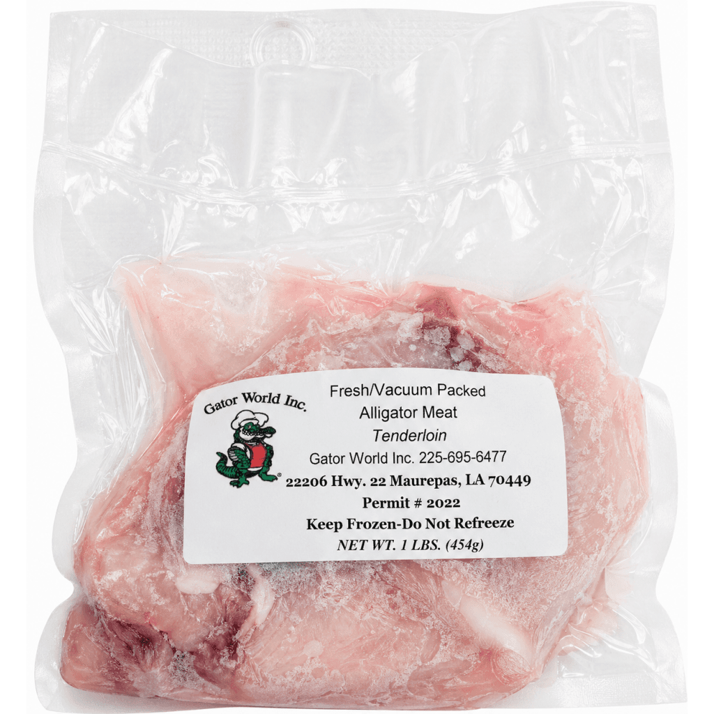 Gator World Alligator Tenderloin 1 lb – Louisiana Gator Meat