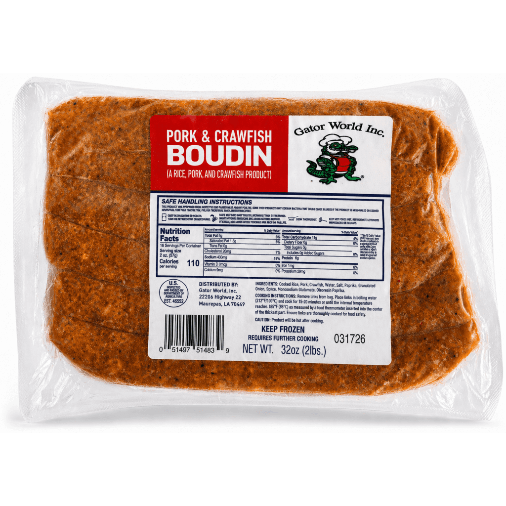 Gator World Pork & Crawfish Boudin