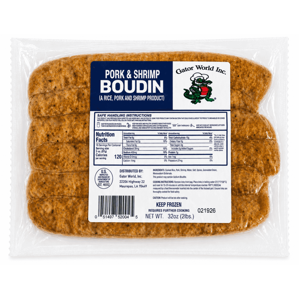 Gator World Pork & Shrimp Boudin