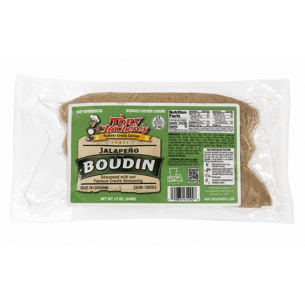 Tony Chachere’s Jalapeño Boudin
