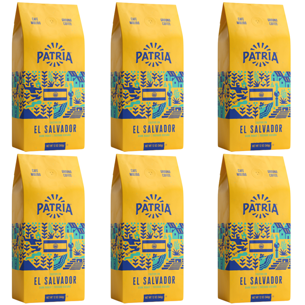 El Salvador Tostado Oscuro Dark Roast 12 oz Pack of 6
