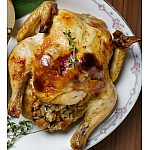 Roasted Cornish hen with fennel