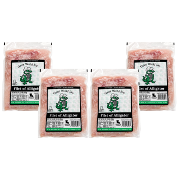alligator filet 4 pack raw Louisiana gator meat frozen