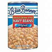 Blue Runner Creole White Navy Beans 16 oz Can