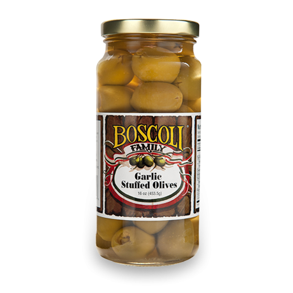 Boscoli Garlic Stuffed Olives 16 oz.