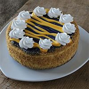 CHEF JOHN FOLSE Tiger Striped Creole Cream Cheese Cheesecake