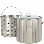 34 QT ALUM STOCK POT W/BASKET