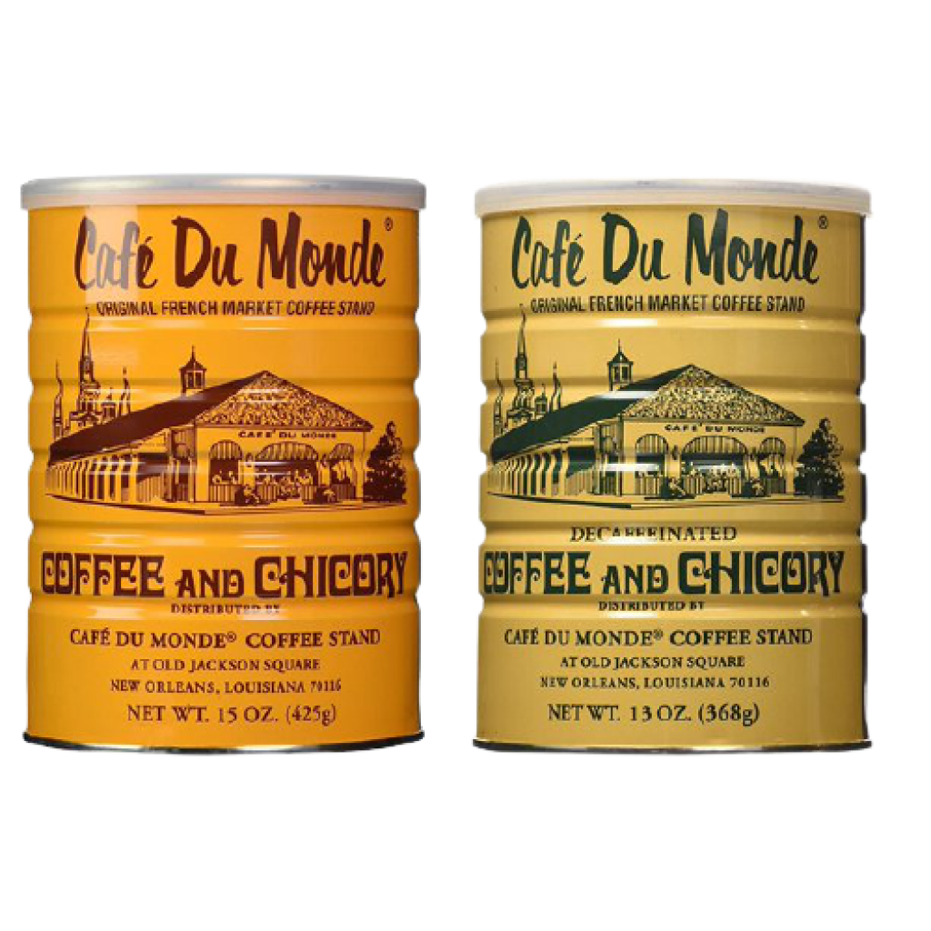 Cafe Du Monde Coffee and Chicory and Decaf Blend Bundle