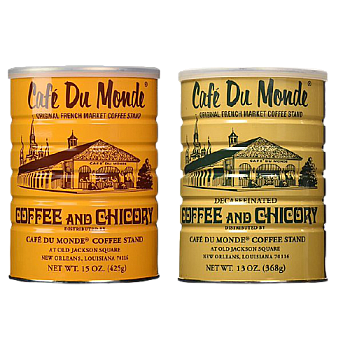 Cafe Du Monde Coffee and Chicory and Decaf Blend Bundle