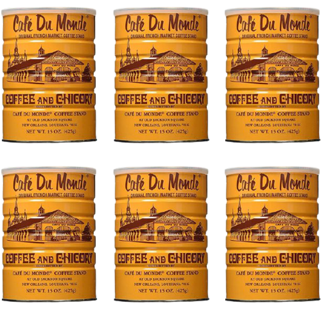 Cafe Du Monde Coffee with Chicory, 15 oz, (Pack of 6) 030684989049