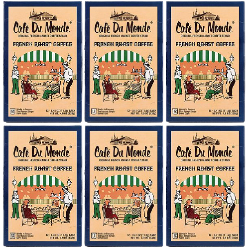 Cafe Du Monde French Roast single serve cup pods 72 Count 849183679265