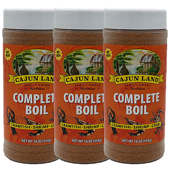 Cajun Land Complete Boil 16 oz - Pack of 3