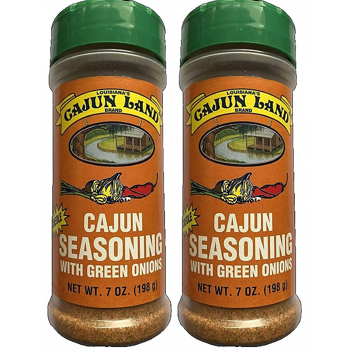 Cajun Land Cajun Seasoning with Green Onions 7 oz Pack of 2 - 736684087777