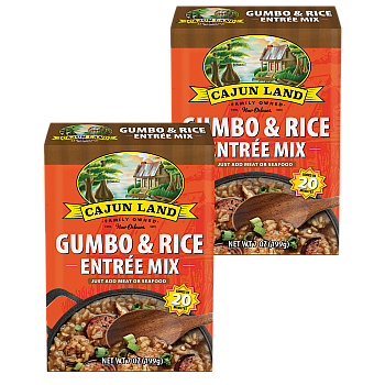 Cajun Land Gumbo & Rice Mix 7 oz Pack of 2