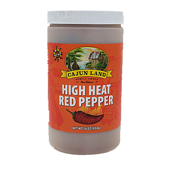 Cajun Land High Heat Pepper 16 oz