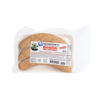 Cajun Original Pork Boudin in traditional presentation