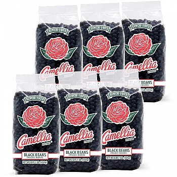 Camellia Black Beans 1lb - 6 Pack