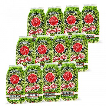 Camellia Green Split Peas 1 lb - 12 Pack