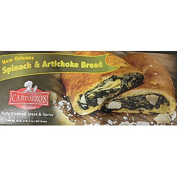 Cartozzo's Spinach & Artichoke bread