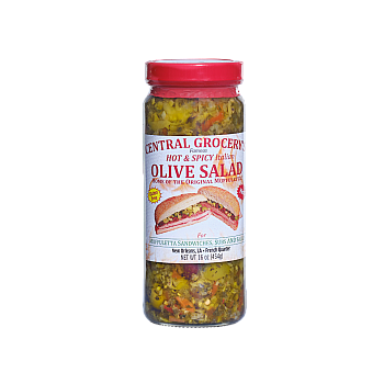 Central Grocery Hot & Spicy Olive Salad 16 oz
