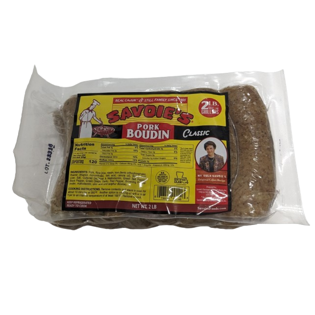 Savoie's Classic Pork Boudin Party Links 32oz 076609001403