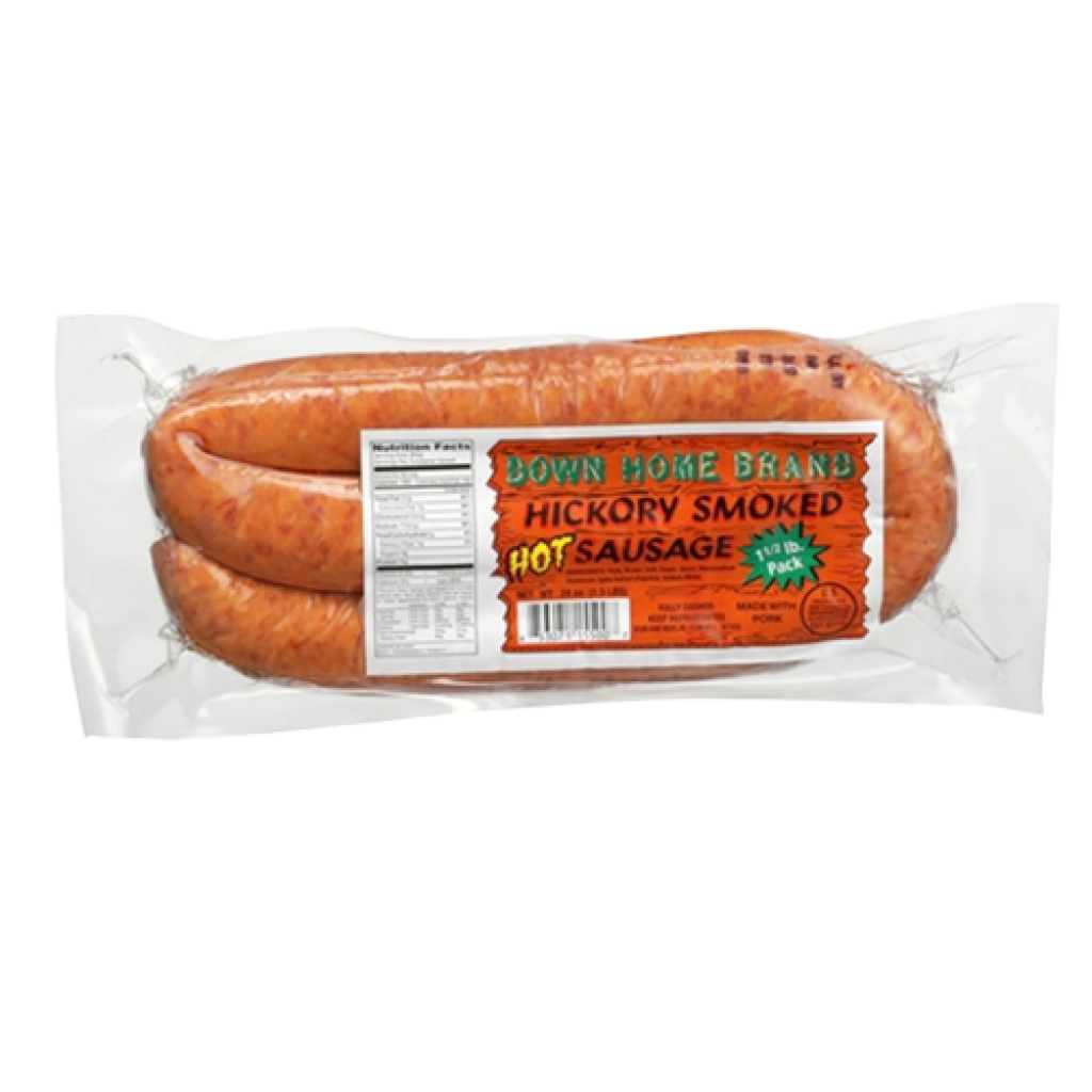 Down Home Hickory Hot Smoked Pork Sausage