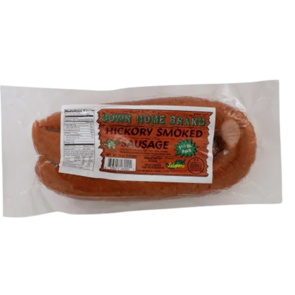 Down Home Hickory Smoked Pork Sausage - Jalapeno