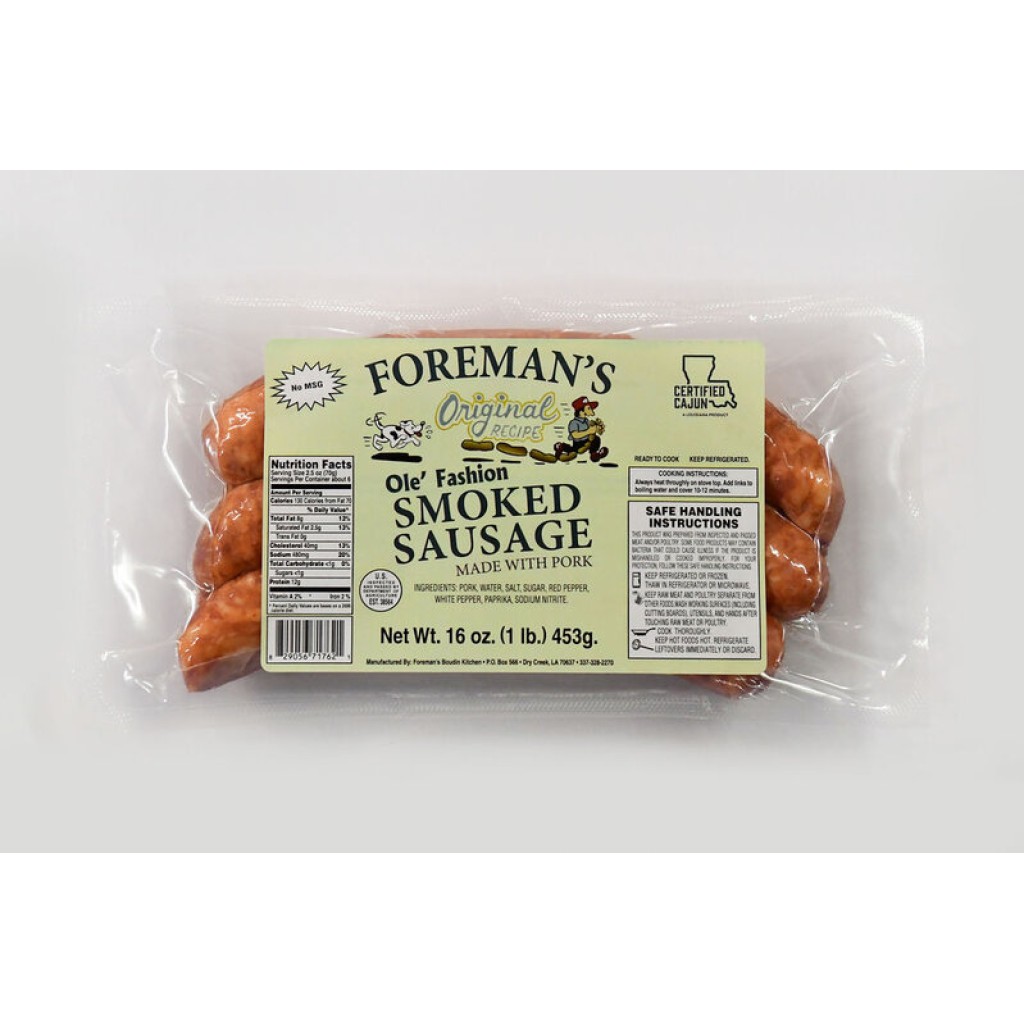 Foreman's Smoked Pork Sausage