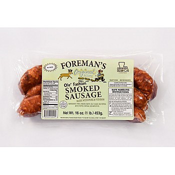 Foremans Smoked Pork & Venison Sausage