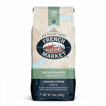 French Market Coffee Decaf Blend 12 oz