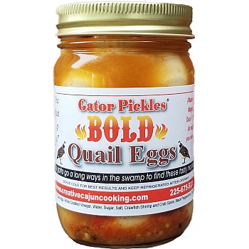 Bold Spicy Pickled Quail Eggs