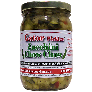 Zucchini Chow Chow in jar