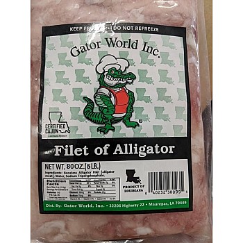 Alligator Tenderized Fillets 5lbs