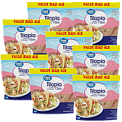 Great Value Frozen Tilapia Skinless & Boneless Fillets 4 lb Case