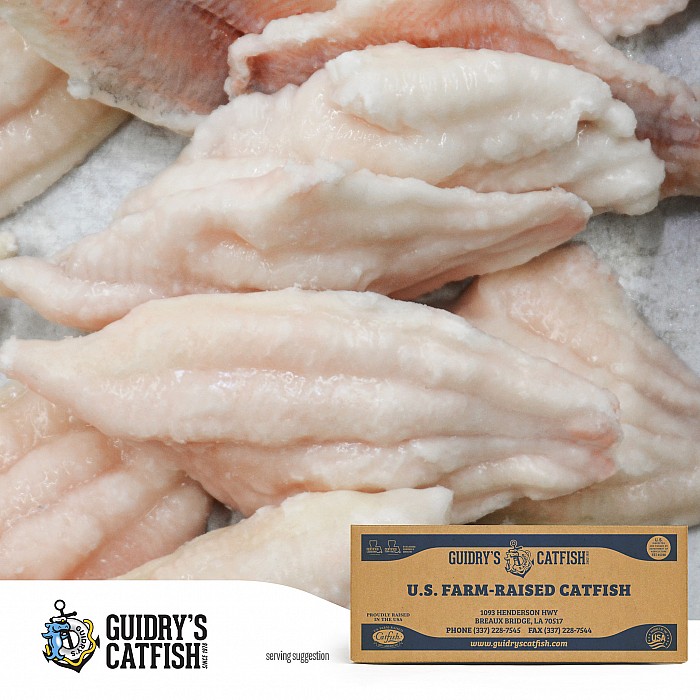 Guidry's IQF Catfish Fillet's 3-5 oz.