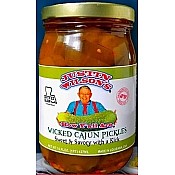 Justin Wilson's Wicked Cajun Pickles 16oz