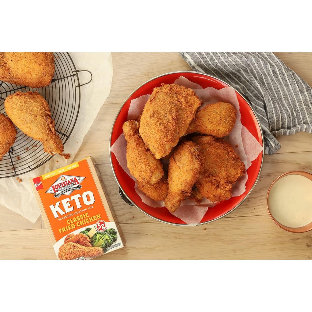 Louisiana Fish Fry Keto Seasoned Coating Mix 5 oz - 039156006000