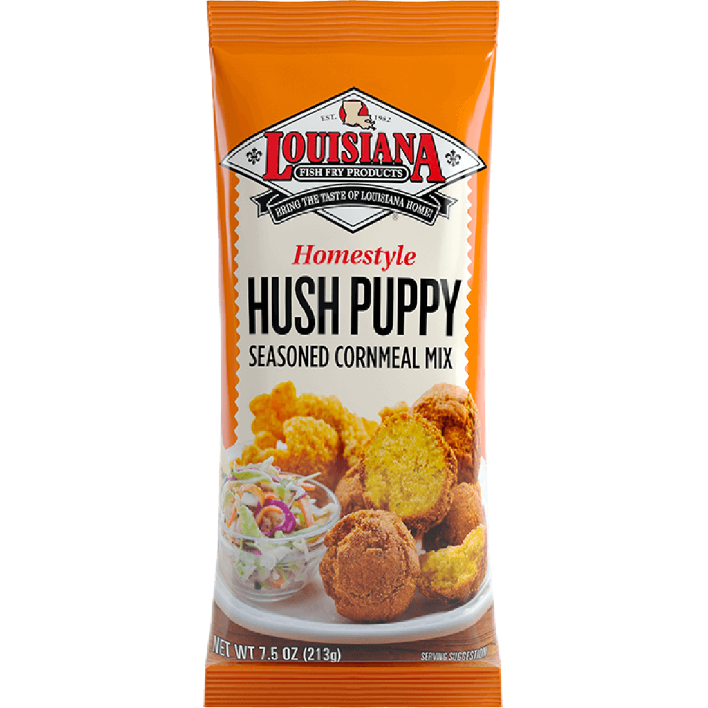 Louisiana Fish Fry Hush Puppy Seasoned Cornmeal Mix
