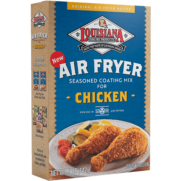 Louisiana Fish Fry Chicken Air Fryer Seasoned Coating Mix