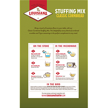 Louisiana Fish Fry Classic Cornbread Stuffing Package