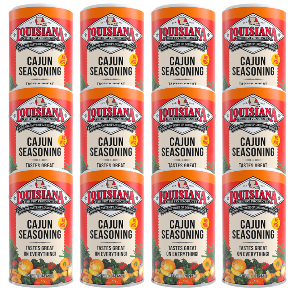 Louisiana Fish Fry Cajun Seasoning 8 oz - Pack of 12