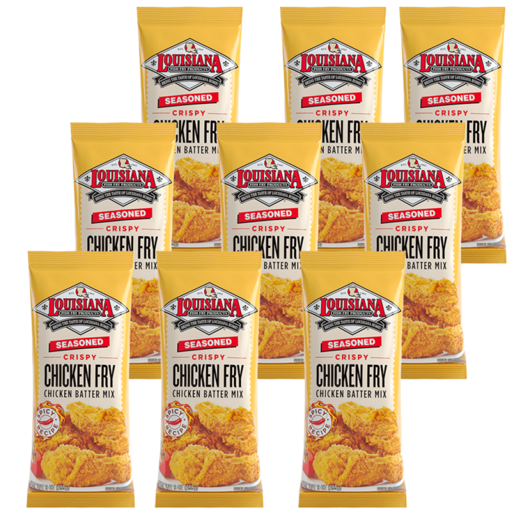 Louisiana Fish Fry Seasoned Chicken Fry 9 oz Pack of 9