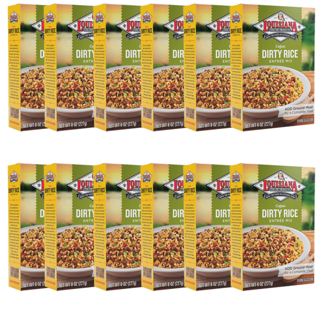 Louisiana Fish Fry Dirty Rice MIx 8 oz - Pack of 12