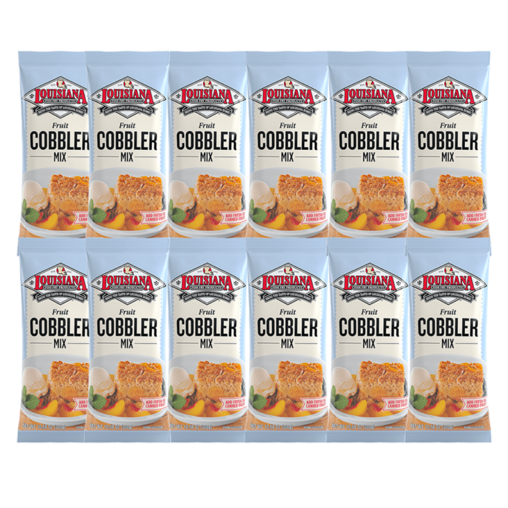 Louisiana Fish Fry Cobbler Mix 10.58 oz - Pack of 12