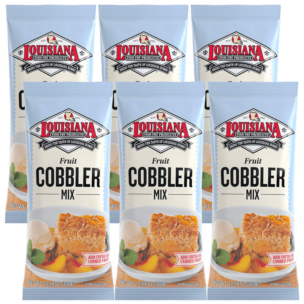 Louisiana Fish Fry Cobbler Mix 10.58 oz - Pack of 6 - 741031312198