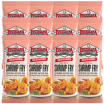 Louisiana Fish Fry Shrimp Fry Seasoned 10 oz - Pack of 12