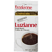 Luzianne Dark Roast Coffee & Chicory White Label 13 oz